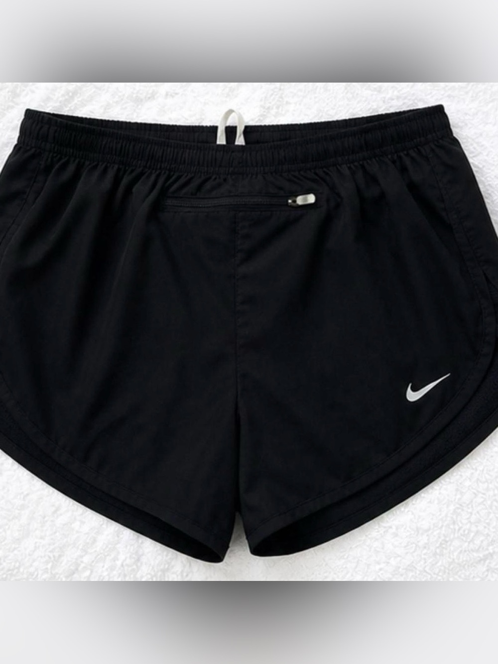 Nike Dri-FIT Black Running Shorts Medium Zip Pocket Athletic Activewe